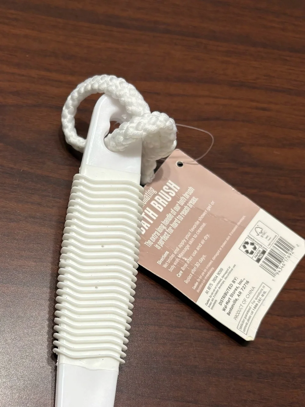 Home Collection Exfoliating Bath Brush - White